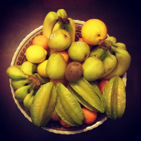 tropical fruit basket
